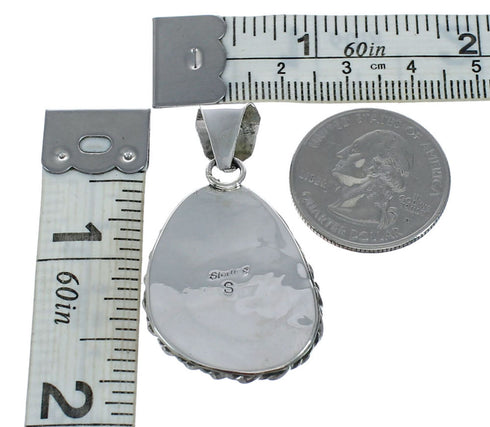 Navajo Native American Turquoise Sterling Silver Pendant SN20065